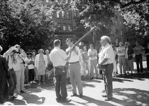 Omaha - Sacred Pole Ceremony, Peabody Museum courtyard