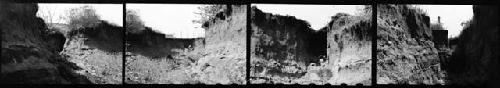 Views of cave-in which occurred in the summer of 1937 (no neg.)