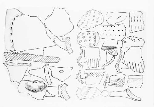 Drawings of archaeological material collected by and deposited in the Nis Museum