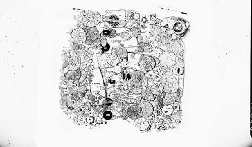 Plan of grave I, top layer