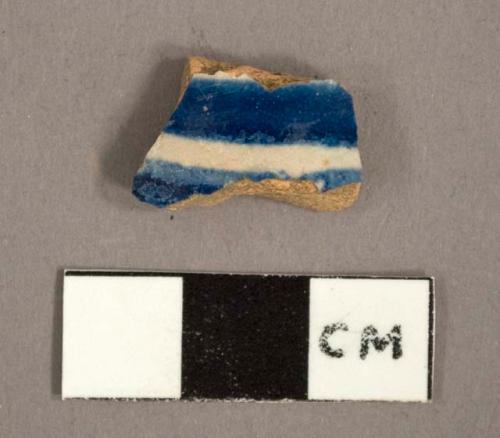 Ceramic sherd, delft earthenware