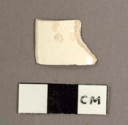 Ceramic sherd, earthenware, whiteware