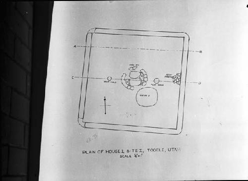 Survey drawing of Tooele site I