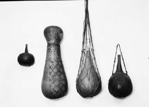 Double calabash drum and gourd vessels