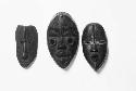 Three wooden masks, Somi Clan