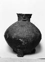 Large human effigy vessel of red ware