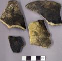 Ceramic rim sherds of a burnished jar