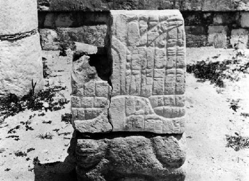 Serpent tail at the Temple of Wall Panels