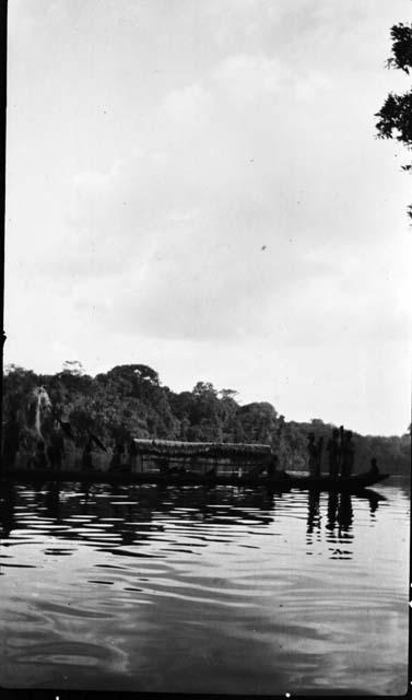 White man's canoe on Nlong River