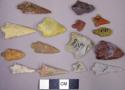 Stone projectile points