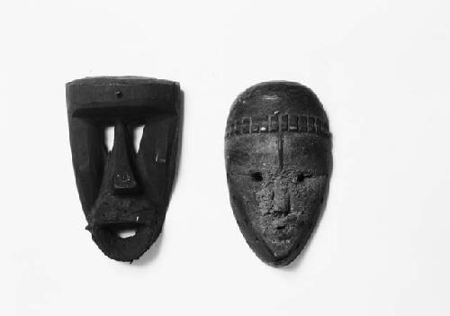 Two wooden masks, somi clan