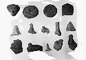 Fragments of altars, clay weights and sieve vessels