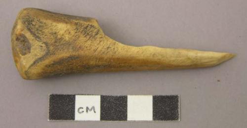 Bone awl, fragment - mountain sheep