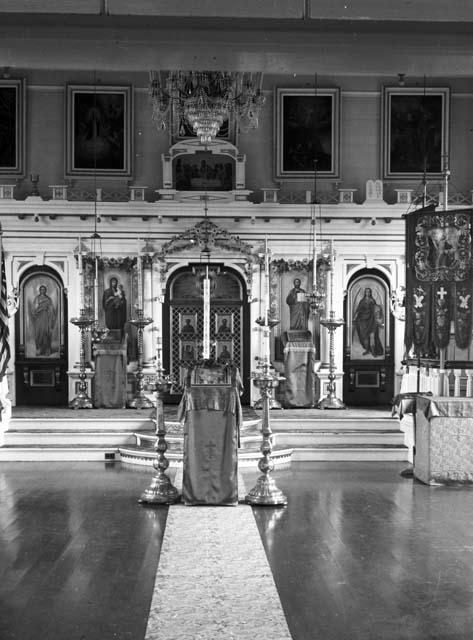 Interior of Russian Orthodox church