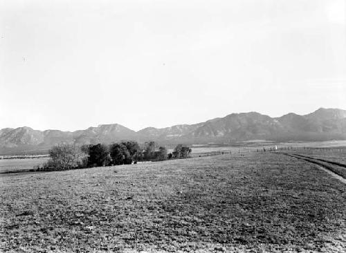 Old Garcia ranch, to the South, on the international line