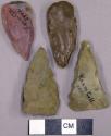 Stone projectile points