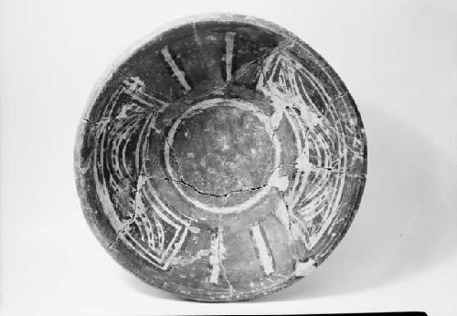 Polychrome bowl with flaring base, from cache 5, number 95