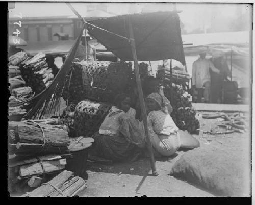 Girls weaving