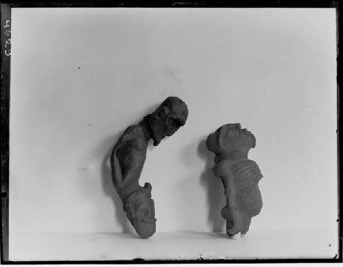 Anthropomorphic figures in clay or soft stone