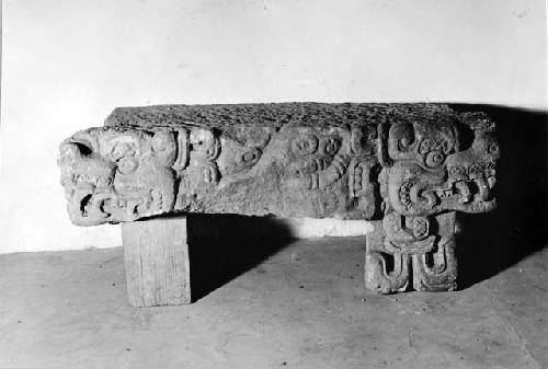 Carved stone table