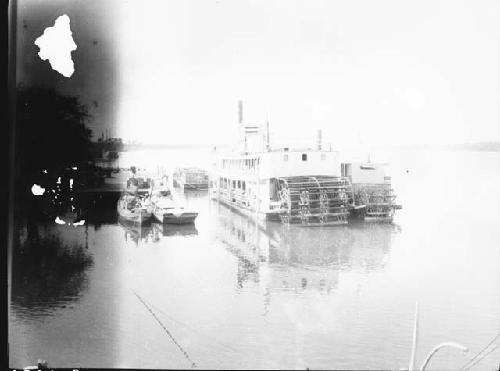 Two boats at harbor on water