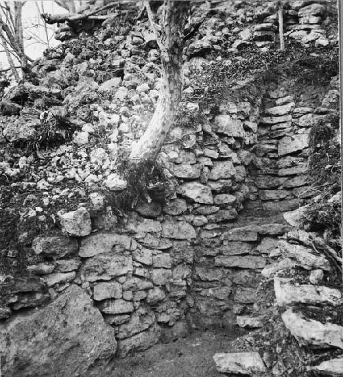 Stairway and terraces, Structure Q-58