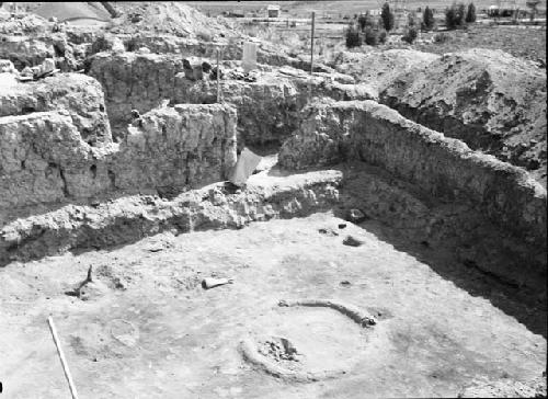 Site I, house II, showing levels from south