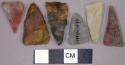 Stone projectile points