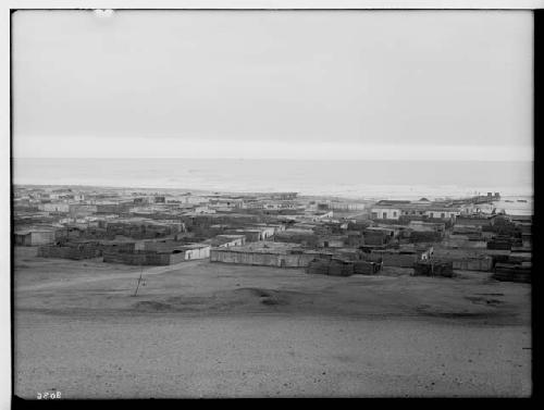 General view of the hill of the Huanchaco