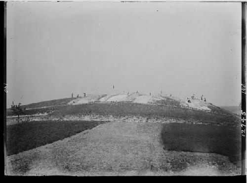 South slope, near view - early trenches