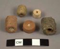 Stone cylinder beads