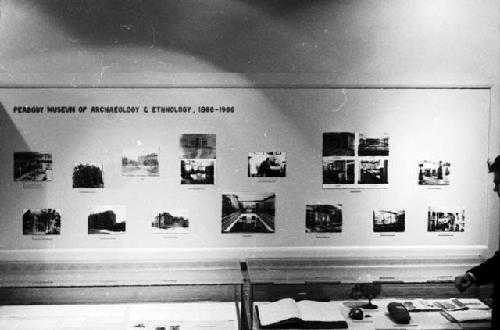 100th Anniversary display in front lobby, Peabody Museum