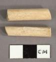 Ceramic, kaolin, pipe stem fragments, 5/64 bore