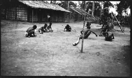 Boys playing a game