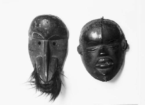 Two wooden masks