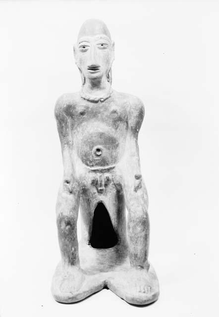 Pottery idol, probably fraud, frontal view