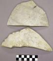 Two white sherds from one vessel