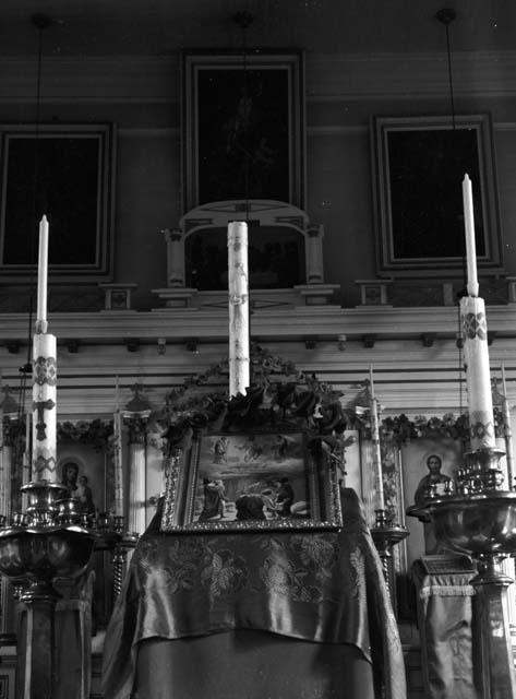 Interior of Russian Orthodox church