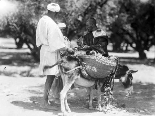 Mohammed Amar buying grapes