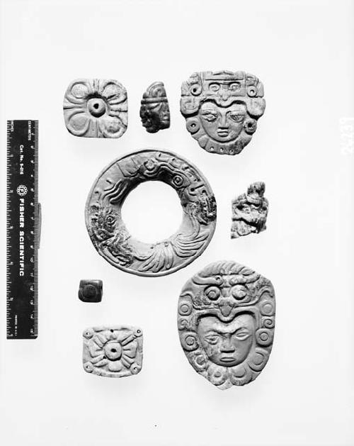 Carved jade objects