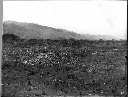 Mound 4, view from top, looking southwest