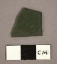 Flat glass fragments, one curved