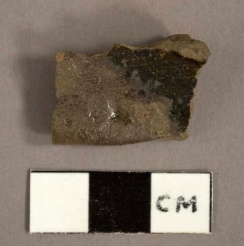 Ceramic sherd, lead glazed earthenware