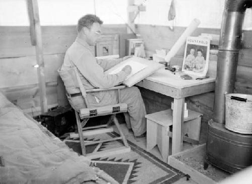 Man sitting at desk