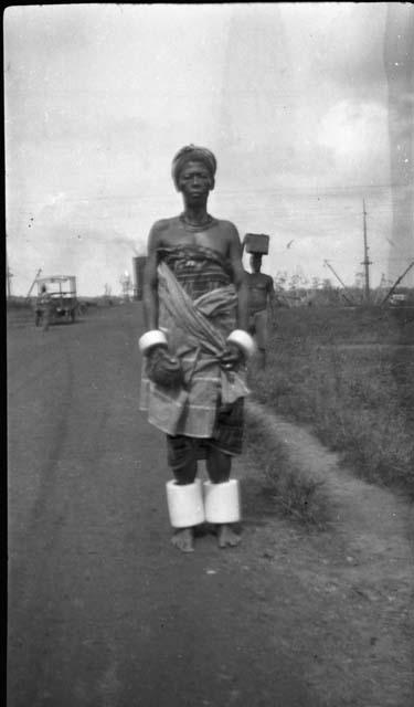 Chief's wife with ivory anklets and bracelets