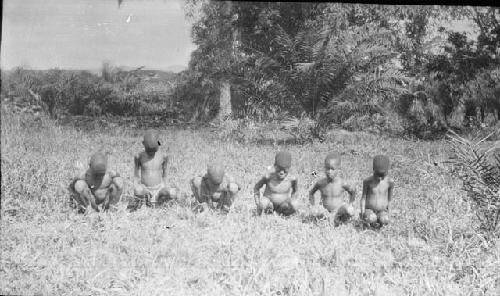 Young boys playing a game