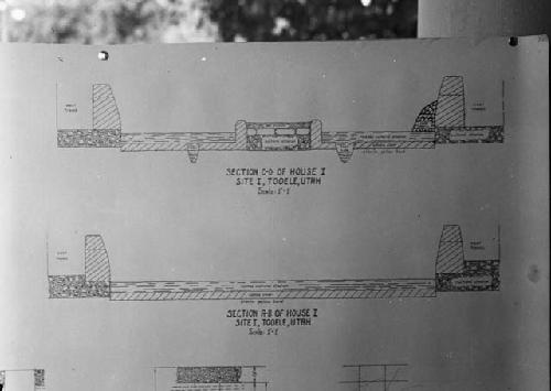 Survey drawing of Tooele site I