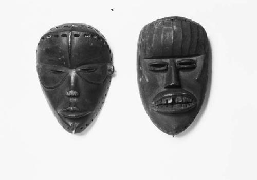 Two wooden masks, Somi Clan