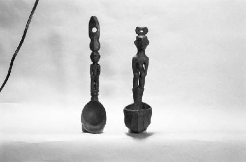 Ladle, dipper with human figure handles