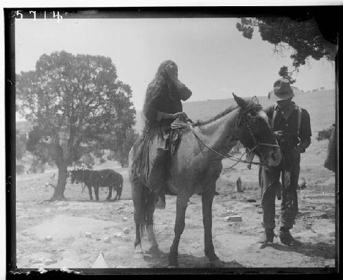 Navajo Girl and Kim Snow